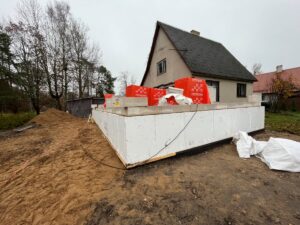 Bauroc ehitusplokist juurdeehitus