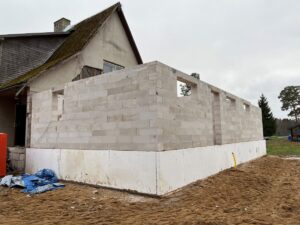 Bauroc ehitusplokist juurdeehitus